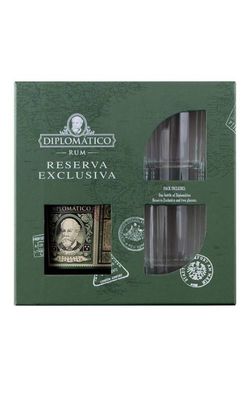 Diplomático Reserva Exclusiva 12y 0,7l 40% + 2x sklo GB