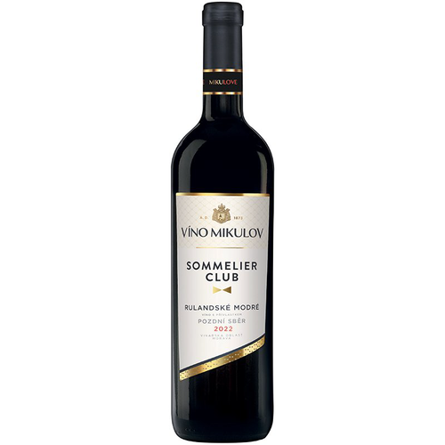 Víno Mikulov Sommelier Club Rulandské modré 2022 pozdní sběr