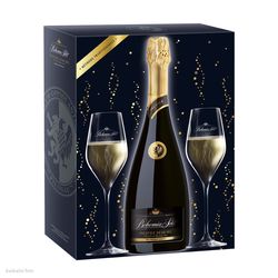 Bohemia Sekt Prestige demi sec + 2 sklenky, dárkové balení