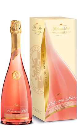 Bohemia Sekt Prestige brut rosé, dárkové balení 0.75l