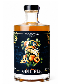 Svachovka Meruňkový gin likér 20% 0,5l