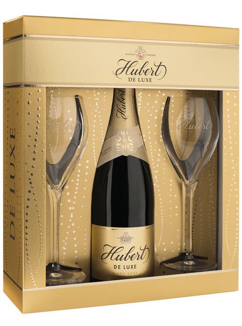 Hubert De Luxe, Doux + 2 sklenice 0,75