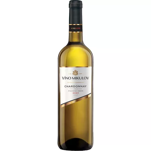 Víno Mikulov Chardonnay 2023 pozdní sběr